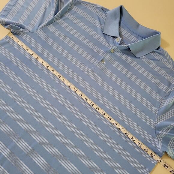 Nike Men's Blue Stripe Golf Sport Dri-FIT® Polo - Picture 4 of 13